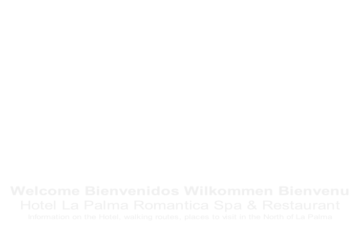 Welcome Bienvenidos Wilkommen Bienvenu
Hotel La Palma Romantica Spa & Restaurant
Information on the Hotel, walking routes, places to visit in the North of La Palma 
